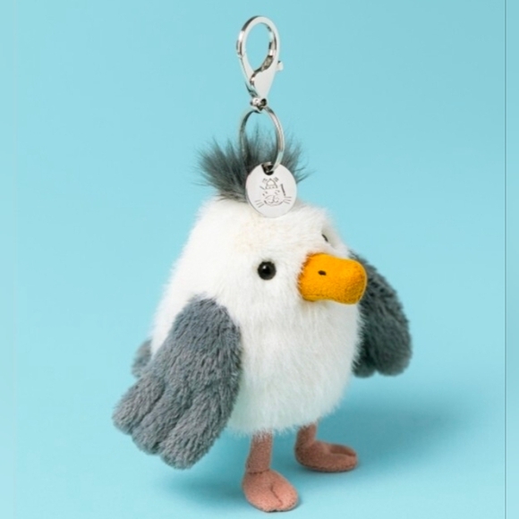 Jellycat Chip Seagull Bag Charm Soft & Plush 4.7